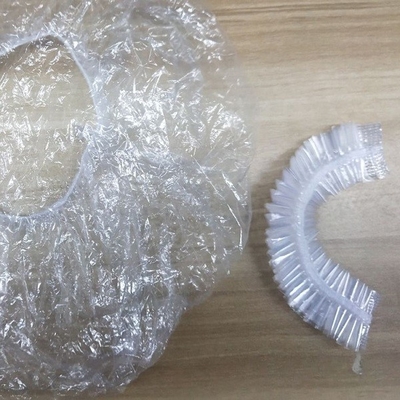 Обработка волос салона пластиковой прозрачной устранимой головной крышки PE водоустойчивая сухая