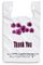 Пурпурный цветок благодарит вас пластиковые хозяйственные сумки - 500 ПК/случай, белый цвет, материал ЛДПЭ