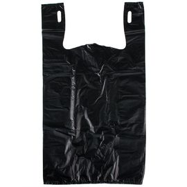 Пластиковая чернота 12 кс С 21 6 (1000кт равнины сумки футболки бакалеи, чернота), материал ХДПЭ