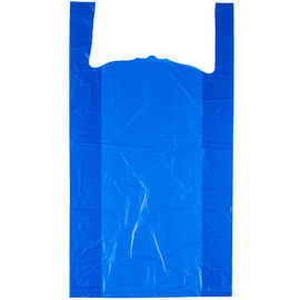 Тип подгонянный размер сверхмощного пластикового цвета хозяйственных сумок футболки голубого плоский