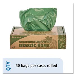 Мешки для мусора Эко Деградабле, 1.1мил сумки отброса 33 галлонов 33 кс 40мм