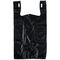 Пластиковая чернота 12 кс С 21 6 (1000кт равнины сумки футболки бакалеи, чернота), материал ХДПЭ